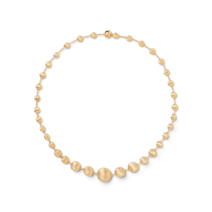 Marco Bicego 18ct Yellow Gold Africa Collection Graduated Bead Necklace