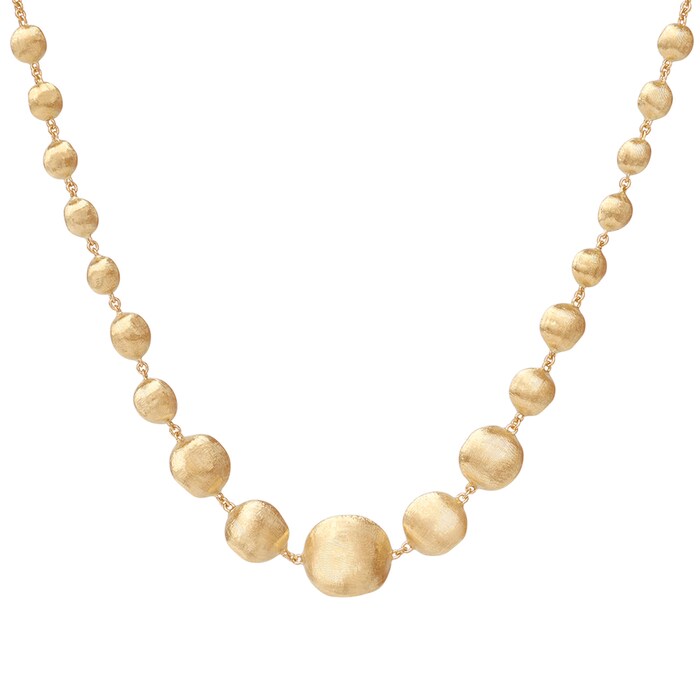 Marco Bicego 18ct Yellow Gold Africa Collection Graduated Bead Necklace