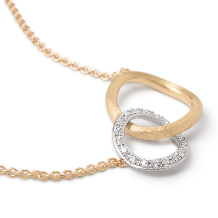 Marco Bicego 18ct Yellow Gold Jaipur Collection Diamond Infinity Necklace