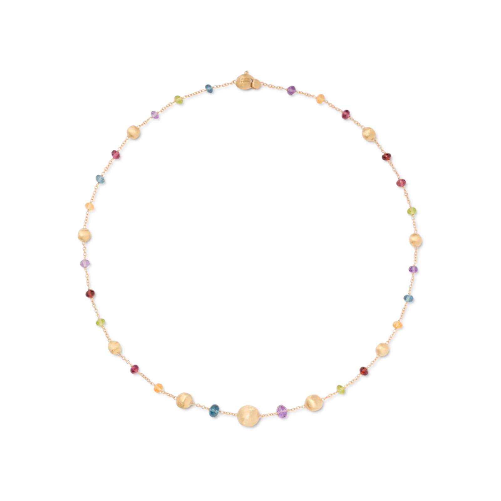 Marco Bicego 18ct Yellow Gold Africa Collection Mixed Gemstone Necklace