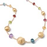Marco Bicego 18ct Yellow Gold Africa Collection Mixed Gemstone Necklace