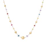 Marco Bicego 18ct Yellow Gold Africa Collection Mixed Gemstone Necklace