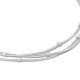 Marco Bicego 18ct White Gold Goa Collection Three Strand Diamond Necklace
