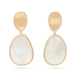 Marco Bicego 18ct Yellow Gold Lunaria Collection Chandelier Mother of Pearl Earrings
