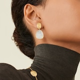 Marco Bicego 18ct Yellow Gold Lunaria Collection Chandelier Mother of Pearl Earrings