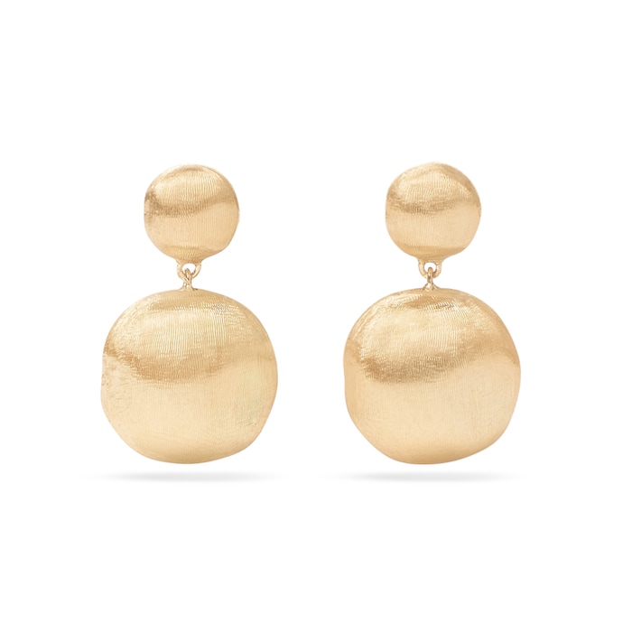 Marco Bicego 18ct Yellow Gold Africa Collection Two Bead Drop Earrings
