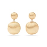 Marco Bicego 18ct Yellow Gold Africa Collection Two Bead Drop Earrings