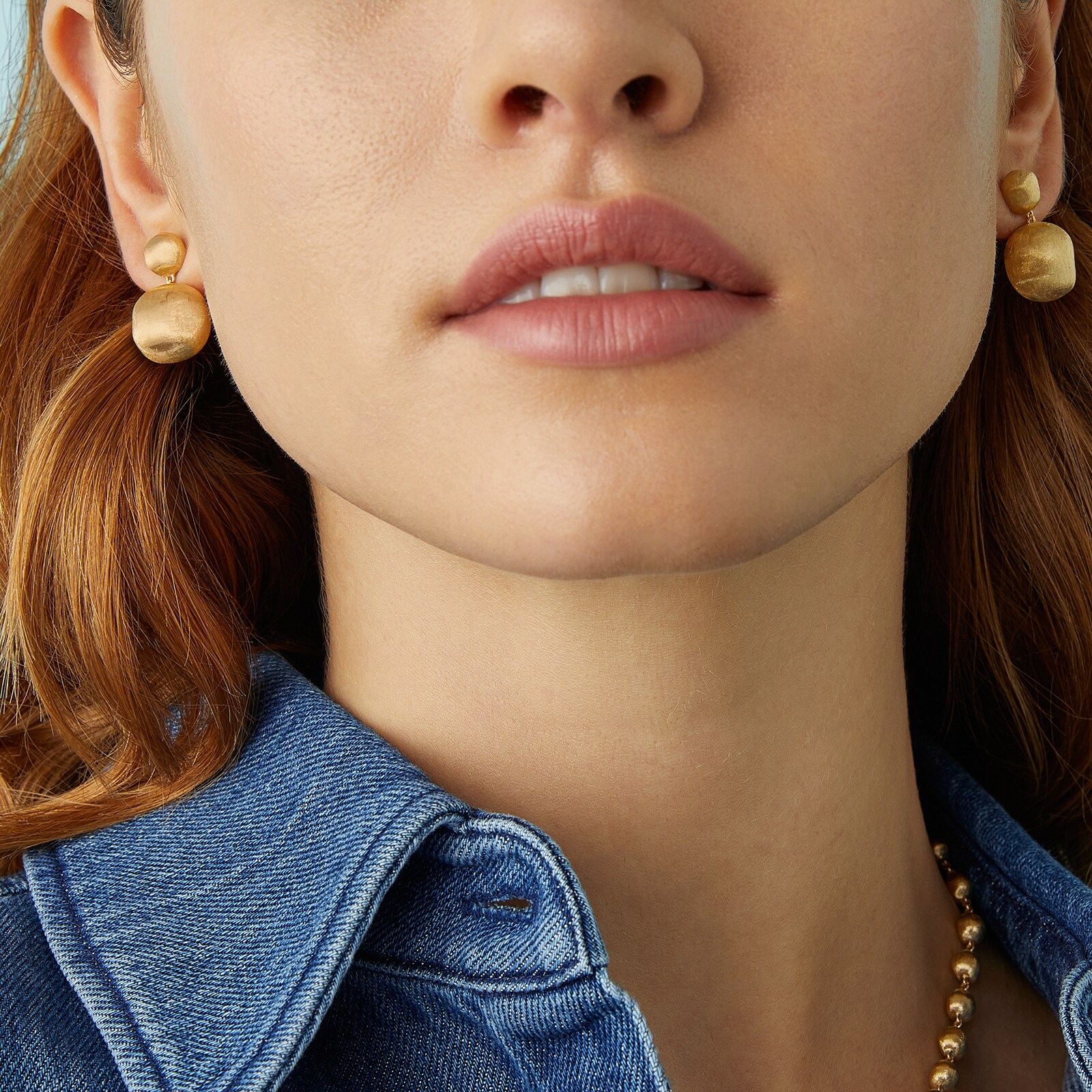 Marco Bicego 18ct Yellow Gold Africa Collection Two Bead Drop Earrings
