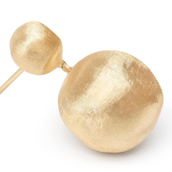 Marco Bicego 18ct Yellow Gold Africa Collection Two Bead Drop Earrings