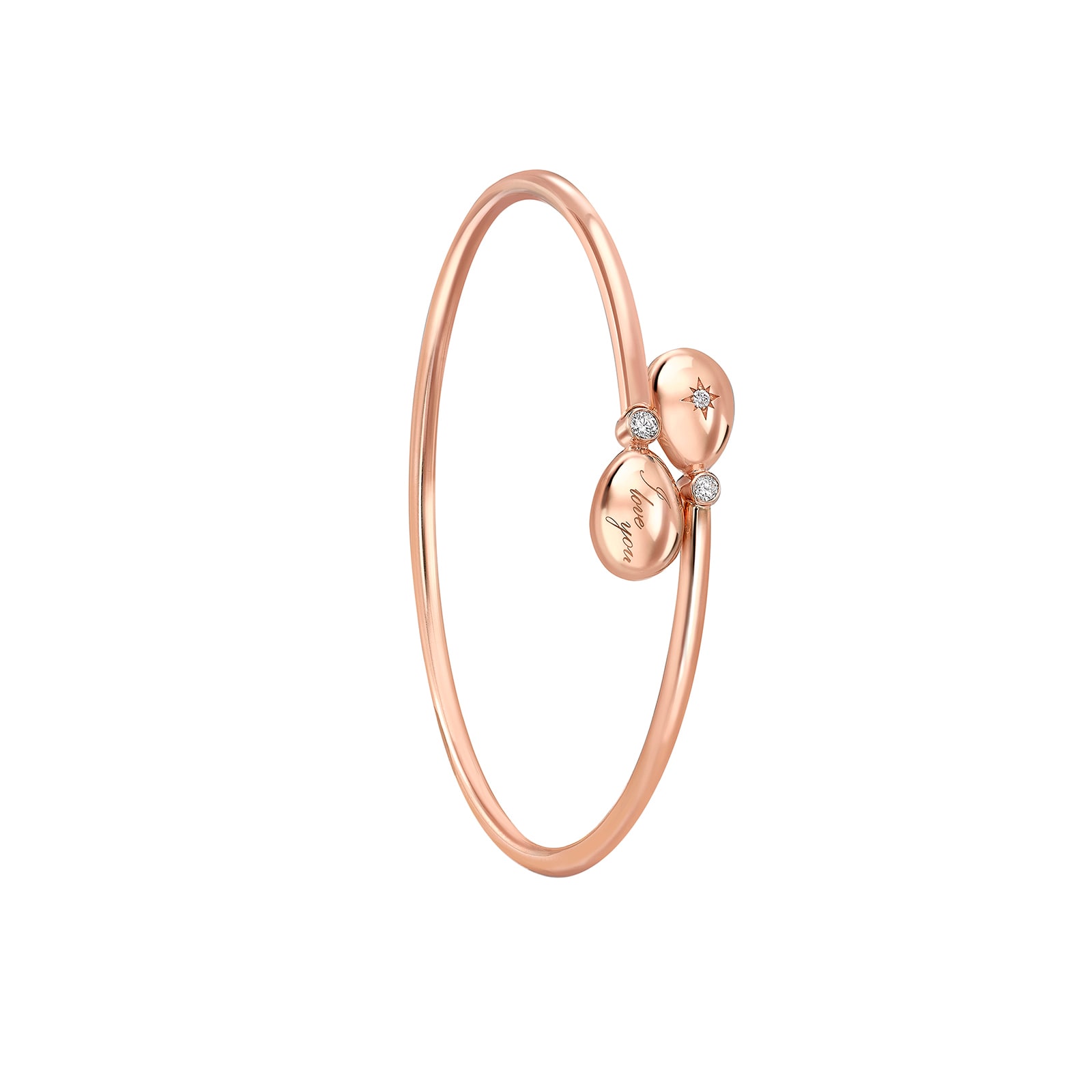 Fabergé Fabergé Heritage 18ct Rose Gold I Love You Crossover Bracelet Fabergé Fabergé Heritage 18ct Rose Gold I Love You Crossover Bracelet