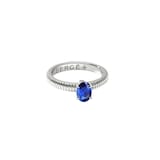 Fabergé Colours of Love 18ct White Gold Blue Sapphire Fluted Ring