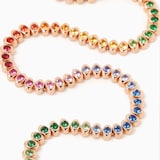 Fabergé Colours of Love Cosmic Curve 18ct Rose Gold Multistone Necklace