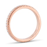 Fabergé Colours of Love 18ct Rose Gold 0.43ct Diamond Fluted Eternity Ring