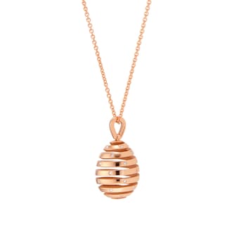 Fabergé Fabergé Heritage 18ct Rose Gold Spiral Egg Pendant