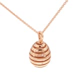 Fabergé Fabergé Essence 18ct Rose Gold Spiral Egg Pendant