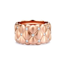 37280232 - Treillage Brushed 18ct Rose Gold 
0.41ct Diamond Grande Ring