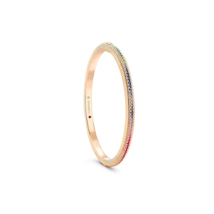 Fabergé Colours of Love 18ct Rose Gold Rainbow Fluted Bracelet