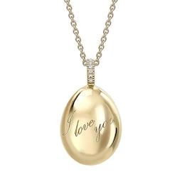 37280244 - Fabergé Essence 18ct Yellow Gold I Love You Egg Pendant