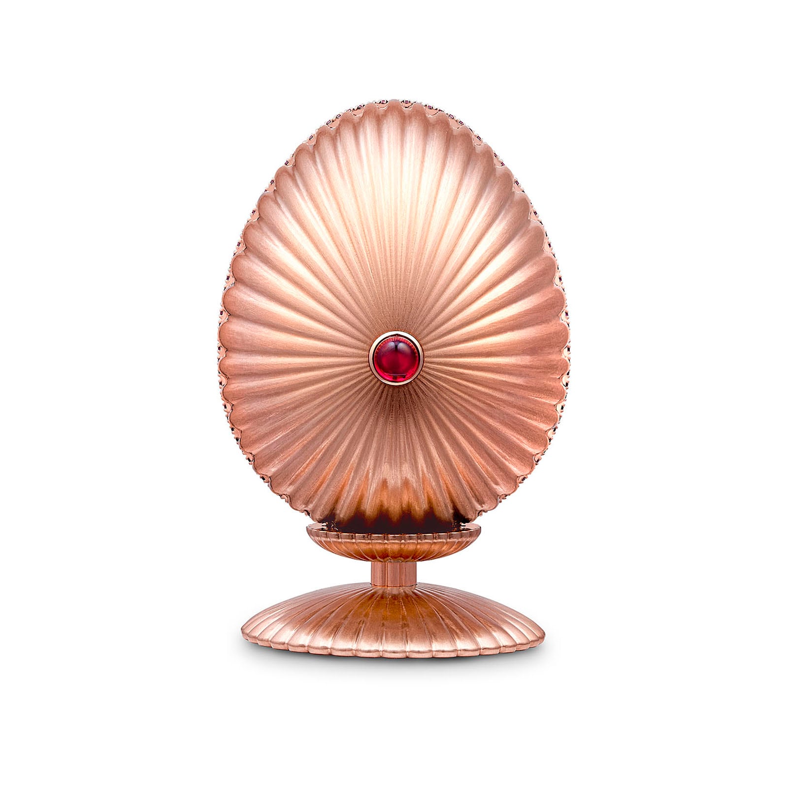 Colours of Love Limited Edition 18ct Rose Gold & Ruby 180 Mini Fluted Egg Objet