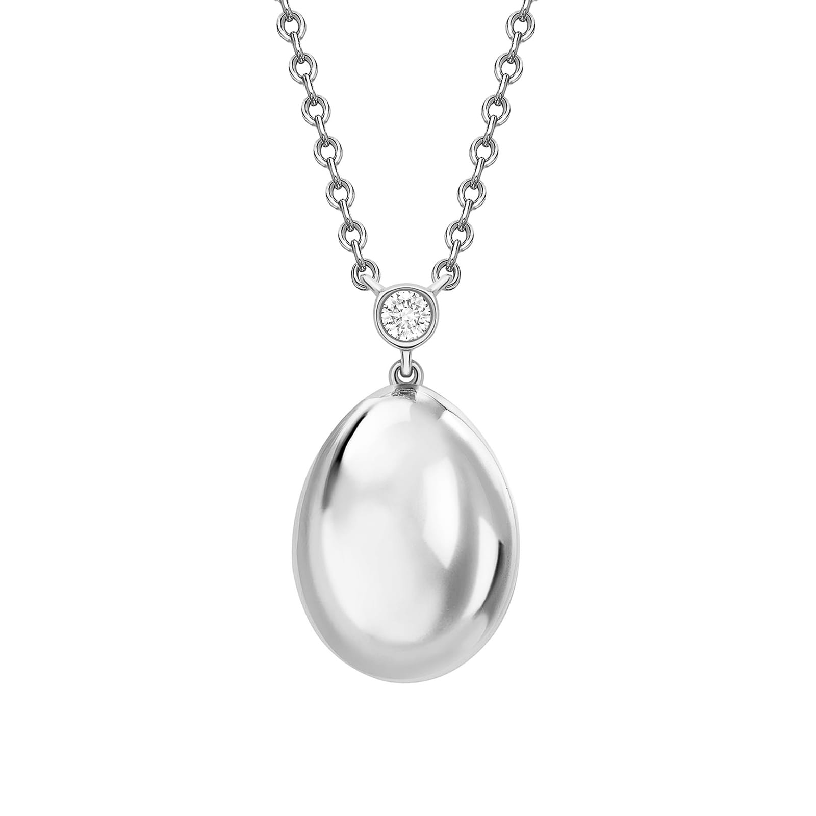 Fabergé Fabergé Essence 18ct White Gold Petit Egg Pendant