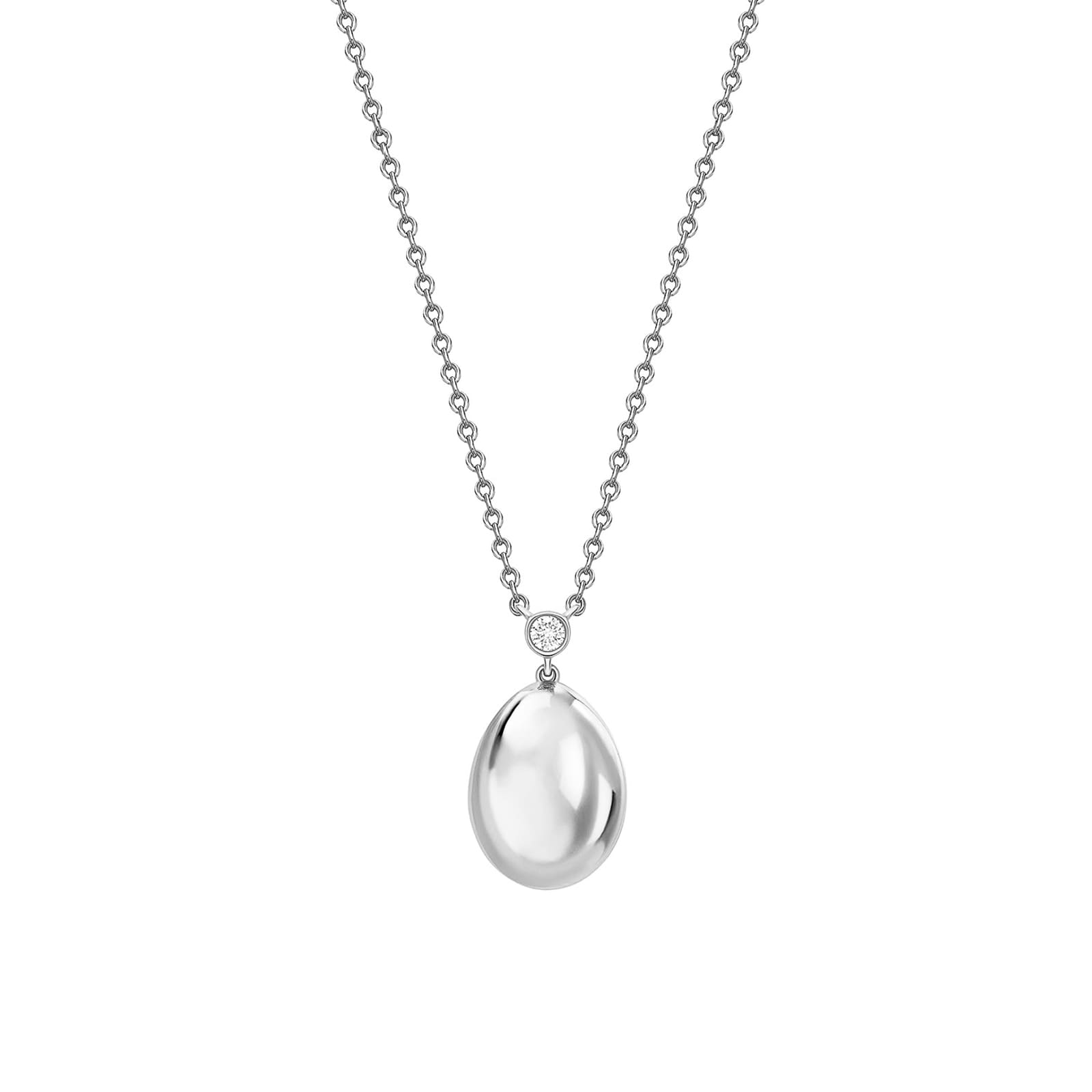 Fabergé Fabergé Essence 18ct White Gold Petit Egg Pendant