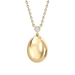 37280322 - Fabergé Essence 18ct Yellow Gold Petit Egg Pendant
