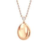 Fabergé Heritage 18ct Rose Gold 0.05ct Diamond Petite Egg Pendant