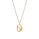 Fabergé Heritage 18ct Rose Gold 0.05ct Diamond Petite Egg Pendant