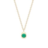 Fabergé Fabergé Code 18ct Yellow Gold Cosmic Curve Emerald Pendant