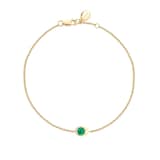 Fabergé Fabergé Code 18ct Yellow Gold Cosmic Curve Emerald Bracelet