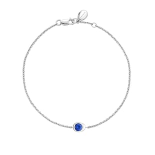 Fabergé Colours Of Love 18ct White Gold Cosmic Curve Blue Sapphire Bracelet