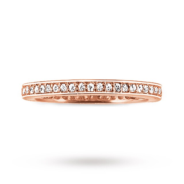 Thomas Sabo Ladies Silver Channel Ring - Size P.5