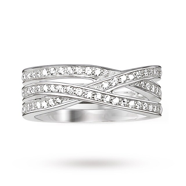 Thomas Sabo Silver Trip Locked - Size M.5