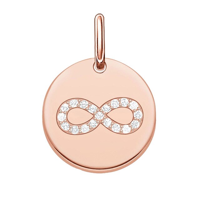 Thomas Sabo Love Coins Rose Gold Plated Infinity Disc Pendant Lbpe0004-416-14