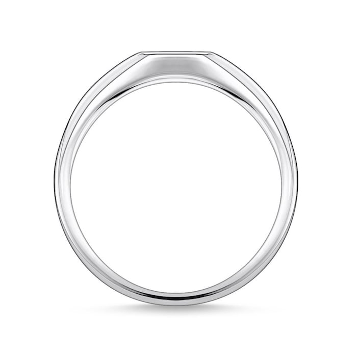 Thomas Sabo Sterling Silver Cubic Zirconia Star Signet Ring - Ring Size N