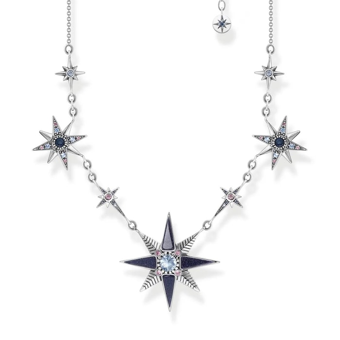 Thomas Sabo Silver Cubic Zirconia Magic Stars 38-45cm Necklace
