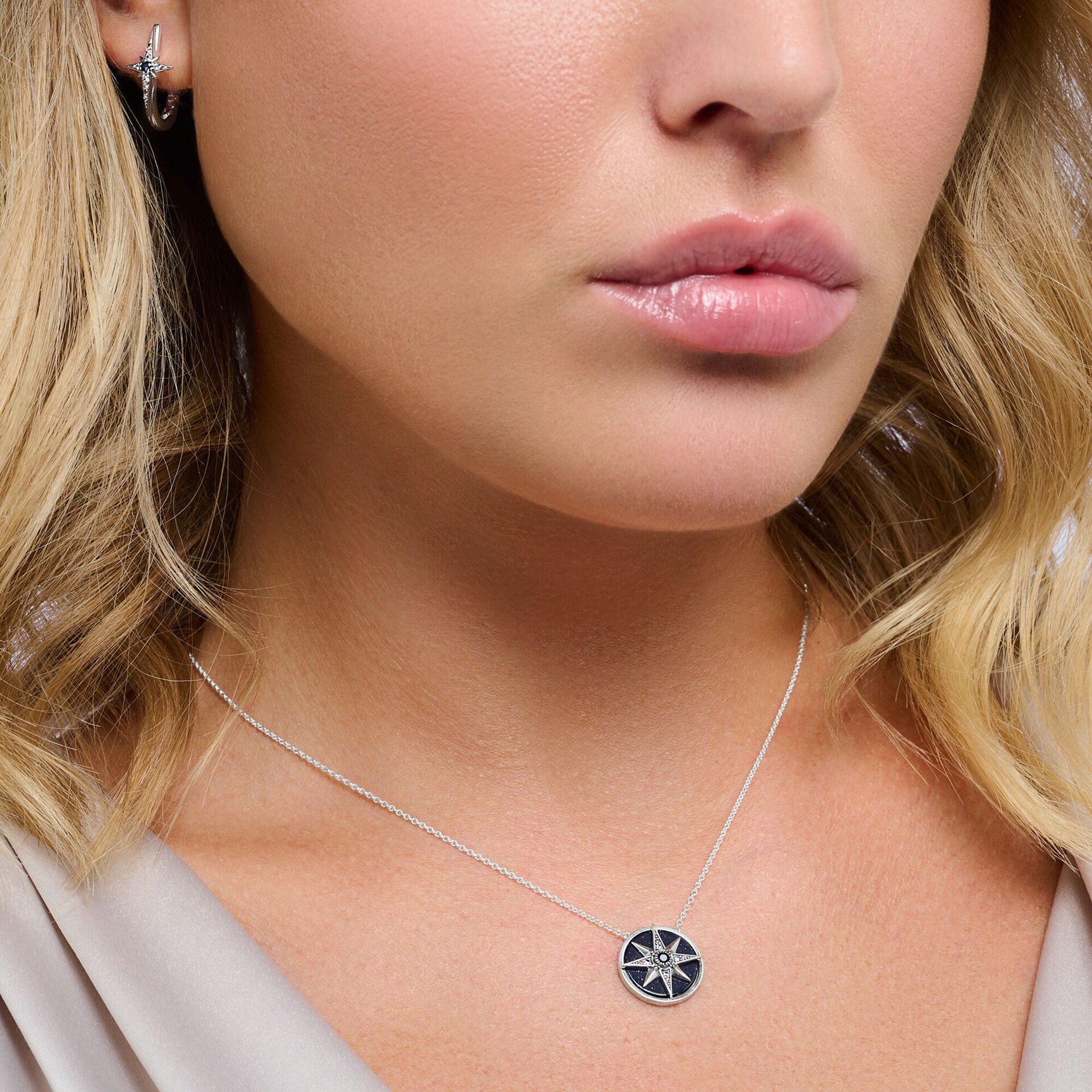Thomas Sabo Silver Cubic Zirconia Magic Stars 38-45cm Pendant