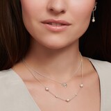 Thomas Sabo Sterling Silver Tree Of Love Cubic Zironia 38-45cm Necklace