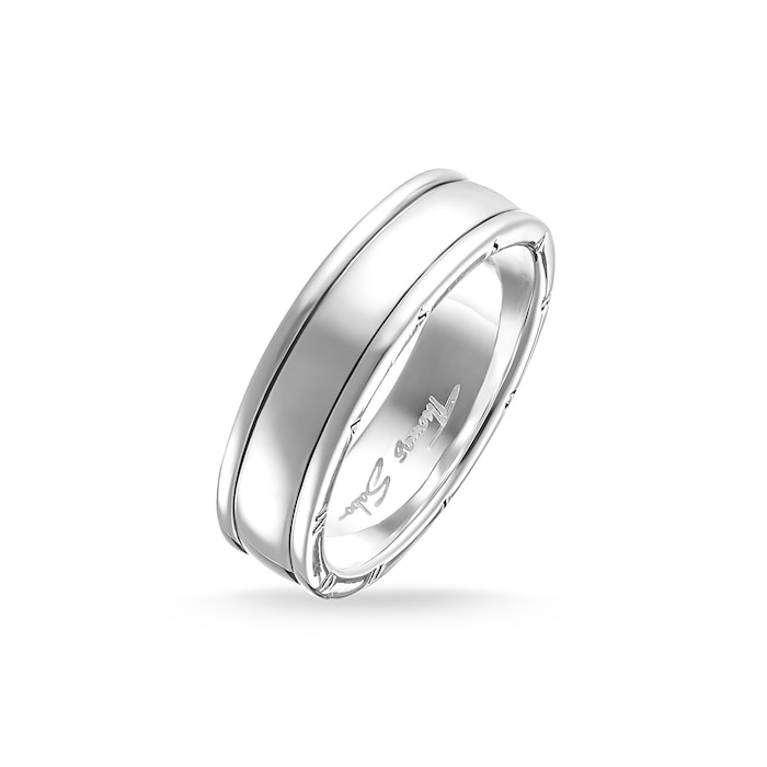 Thomas Sabo Mens Sterling Silver Band Ring