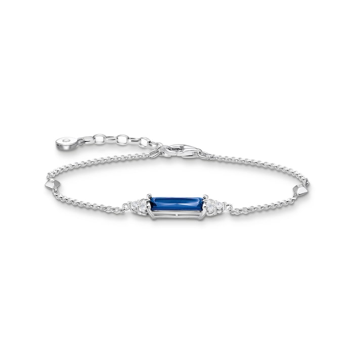 Thomas Sabo Sterling Silver Blue Cubic Zirconia Ocean Vibes Bracelet