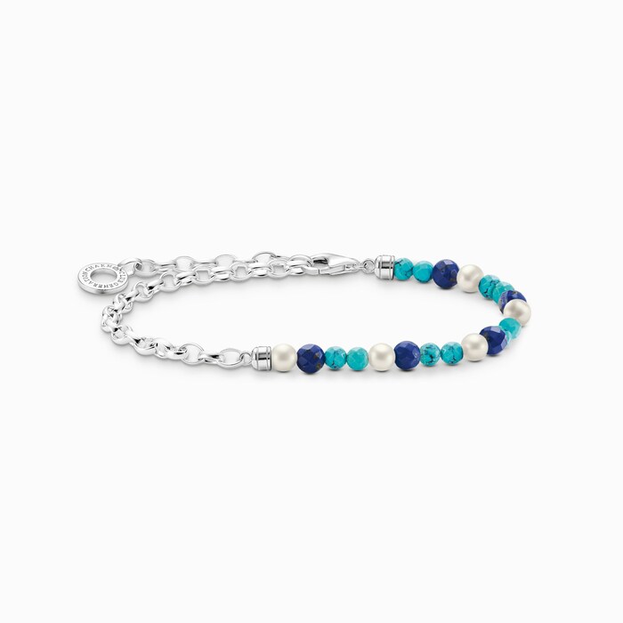 Thomas Sabo Ladies Sterling Silver Multi Bead Bracelet
