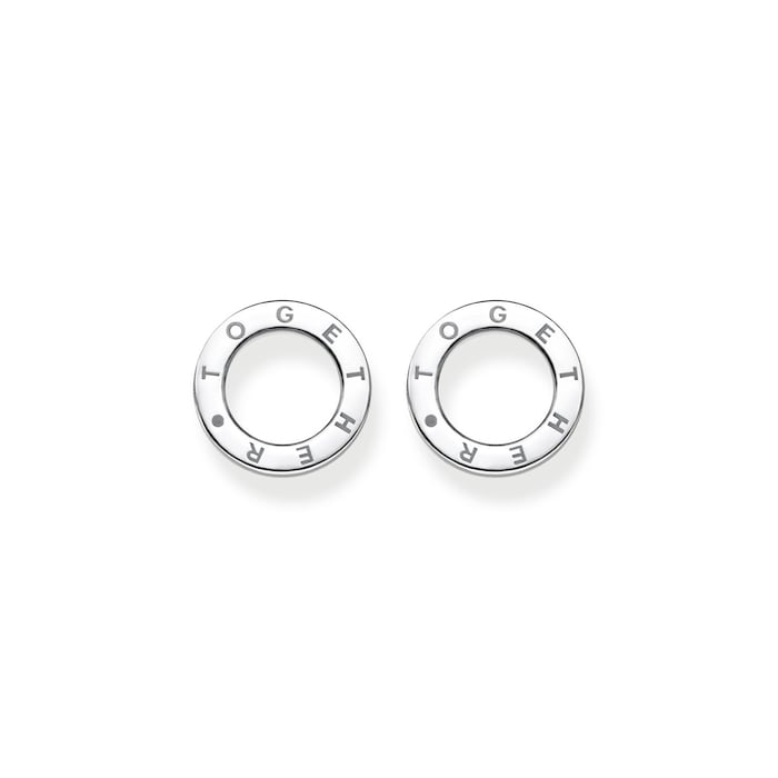 Thomas Sabo Sterling Silver Circle Stud Earrings