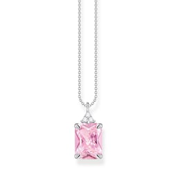 37300761 - Sterling Silver Pink Cubic Zirconia Necklace