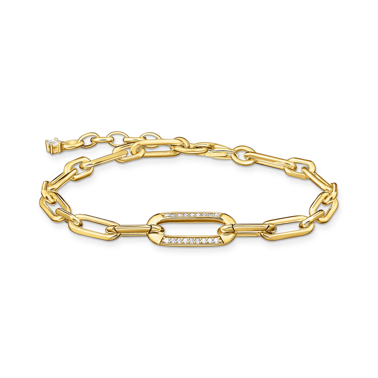 Yellow Gold Plated Link Bracelet