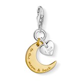 Thomas Sabo Yellow Gold Coloured I Love You To The Moon Charm