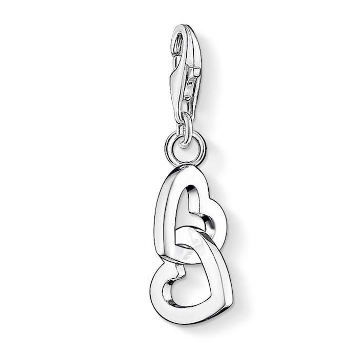 Thomas Sabo Sterling Silver Interlocking Heart Charm