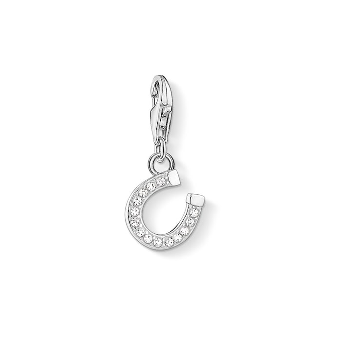 Thomas Sabo Sterling Silver Cubic Zirconia Horseshoe Charm