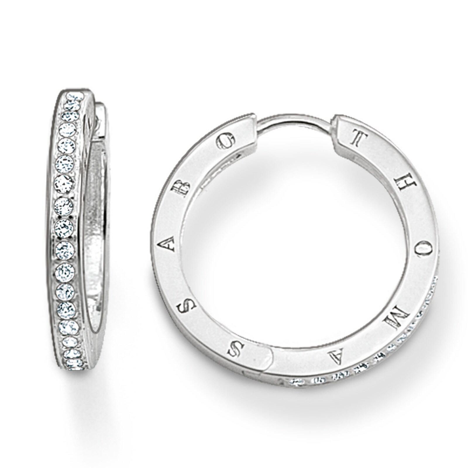 Thomas Sabo Sterling Silver Cubic Zirconia Hoop Earrings