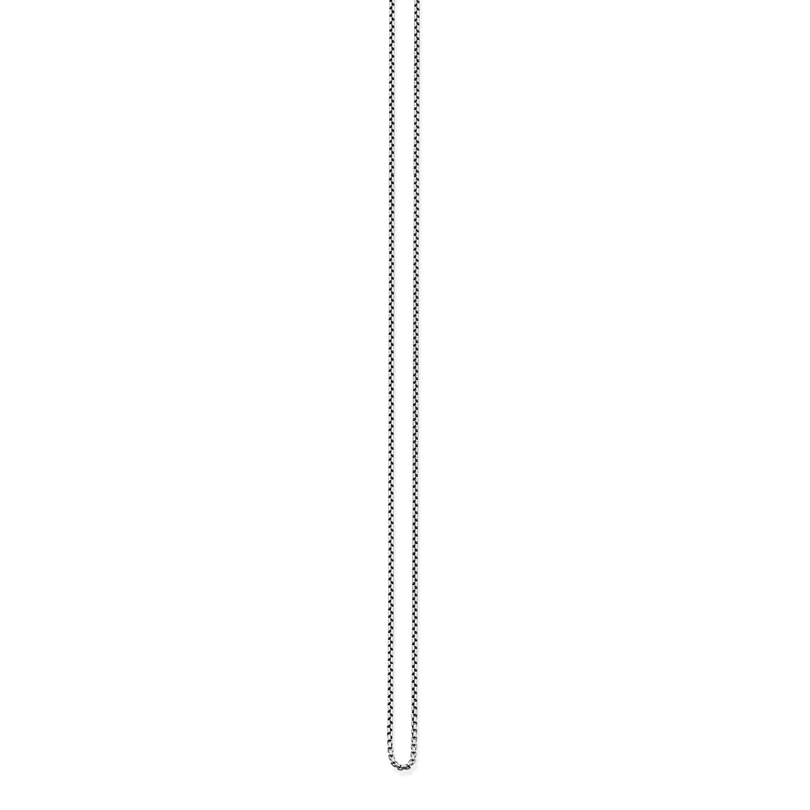 Thomas Sabo Mens Sterling Silver Black 53cm Basic Chain