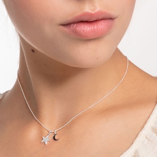 Thomas Sabo Sterling Silver Cubic Zirconia 38-45cm Pendant